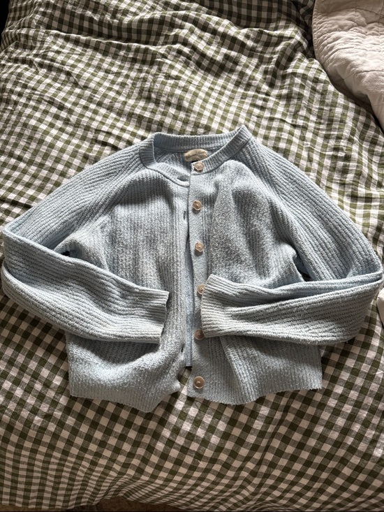Universal Thread Sweaters - Universal Thread Pale Blue Button-Up Knit Cardigan